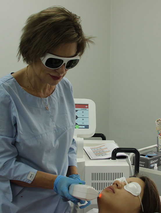 Удаление пигментных пятен на лице лазером